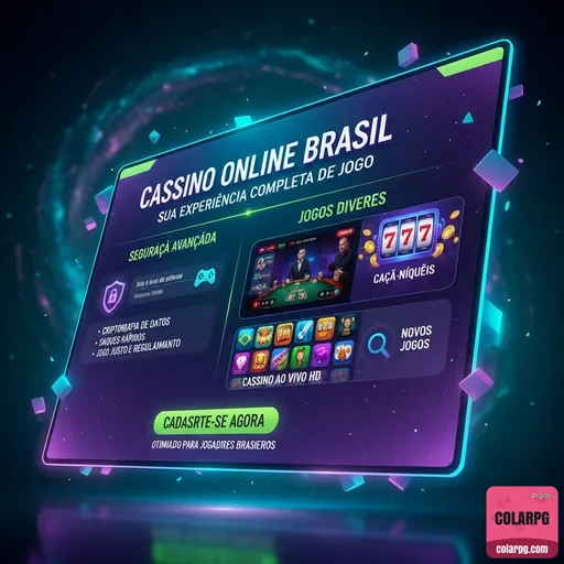 colarpg - interface premium - Cadastro na Plataforma